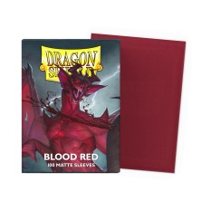 100 Sleeves Dragon Shield : Blood Red Matte