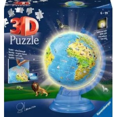 Puzzle 3D ronds Globe illuminé