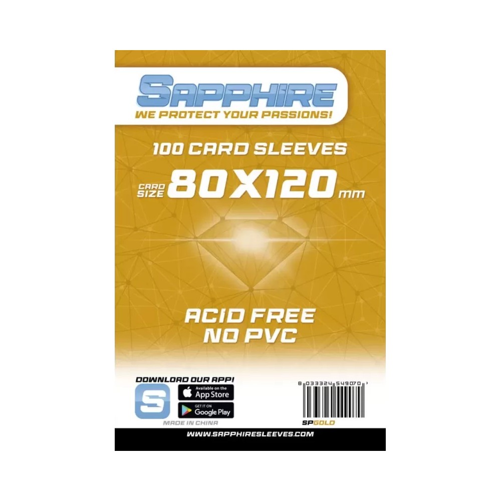 Sleeves SAPHIRE 80 x 120