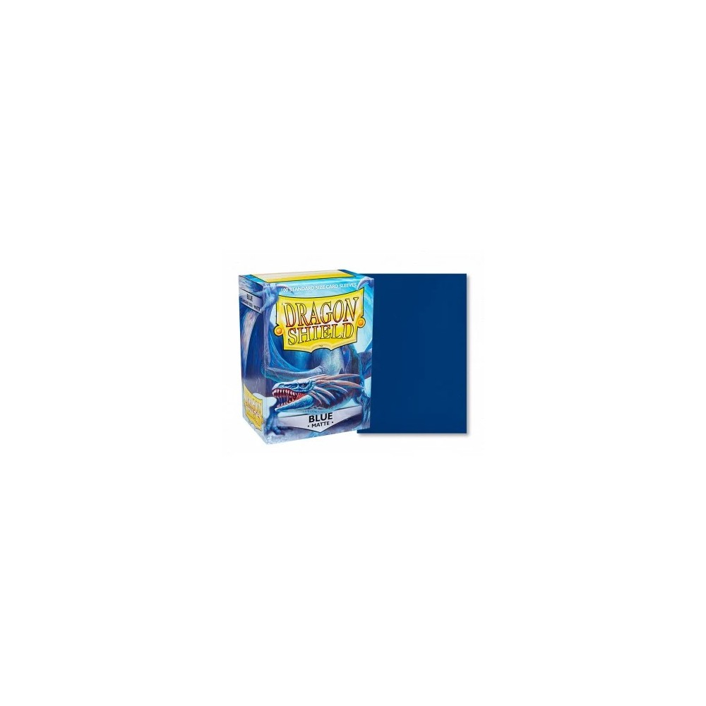 100 Sleeves Dragon Shield : BLUE Matte
