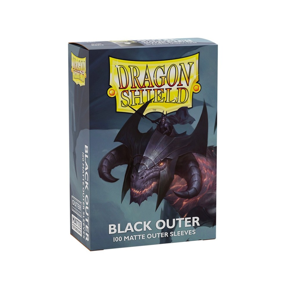 Dragon Shield - Standard Outer Sleeves - Matte Black