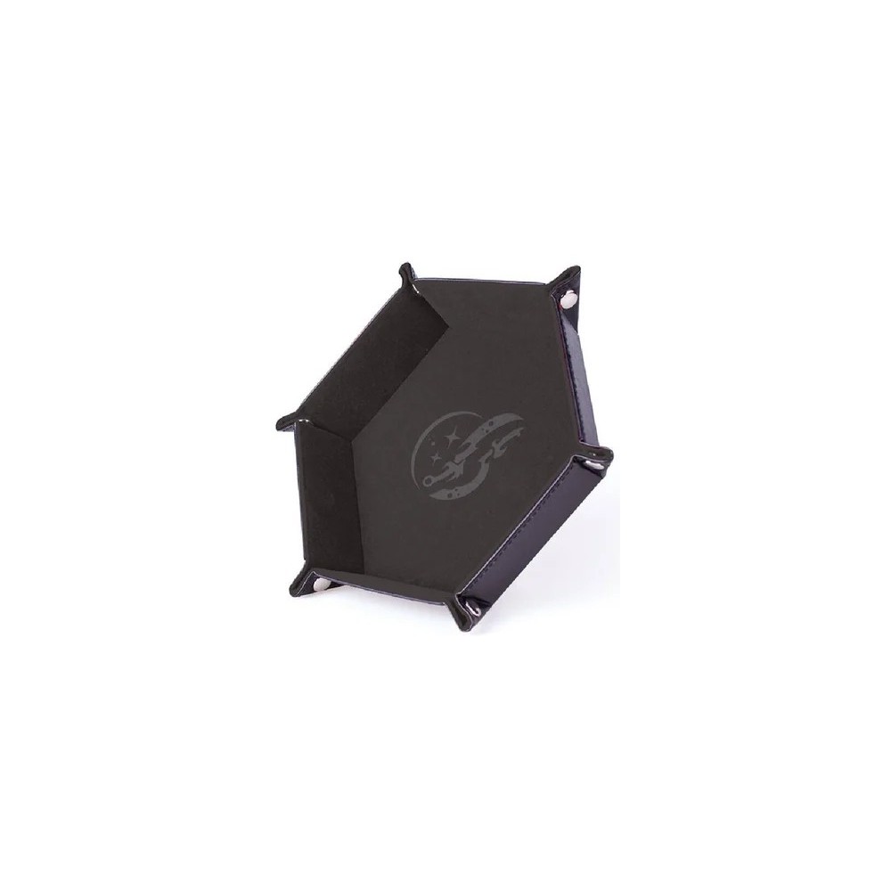 PISTE DE DES - DAGUES FURTIVES - CUIR ET VELOURS - GRIS