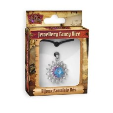 Bijoux - Pendentif Soleil Dés D12 - Violet/Bleu