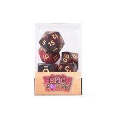 Lot de 7 dés multiformat en boîte  Bloody Mary