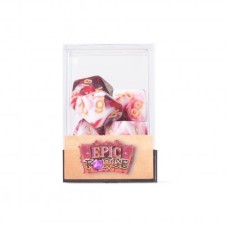 Lot de 7 dés multiformat en boîte  Cherry Cream