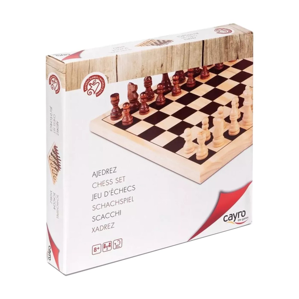 Echecs En Bois 30X30 Cm