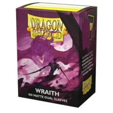 100 Protèges cartes Dual Matte - Wraith - Alaric, Chaos Wraith Dragon Shield