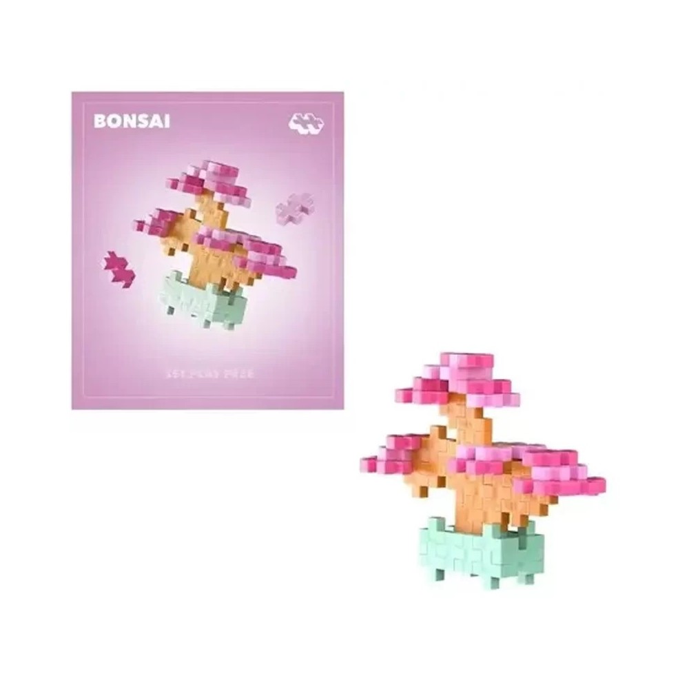 Pop Plante 50 pcs Bonzaï rose - Plus Plus