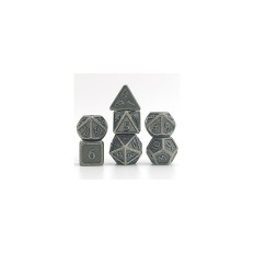 Dés Métal - Lot de 7 dés (14mm) - Solid Nickel