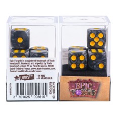 Lot de 5 Dés 6 faces – Black Pearl