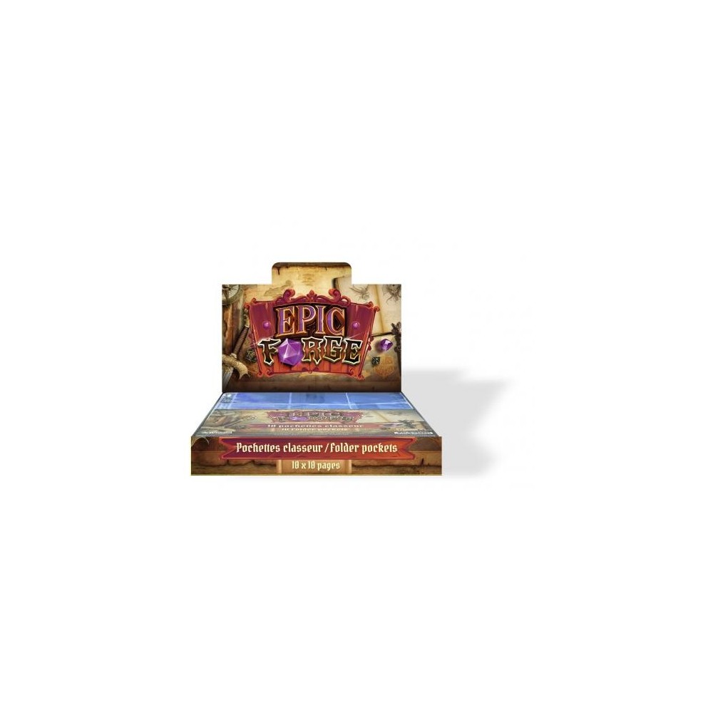 Display avec 10 packs de 10 feuilles rangement cartes pour classeur (Carte Pokemon etc.)