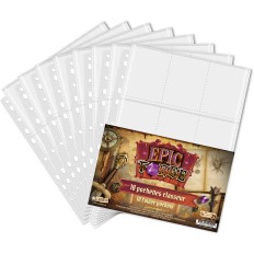 Display avec 10 packs de 10 feuilles rangement cartes pour classeur (Carte Pokemon etc.)
