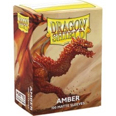 100 Dragon Shield Matte : Amber