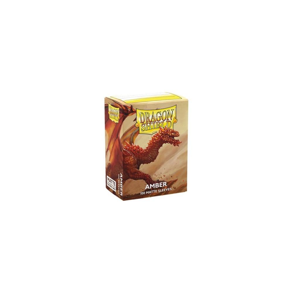 100 Dragon Shield Matte : Amber