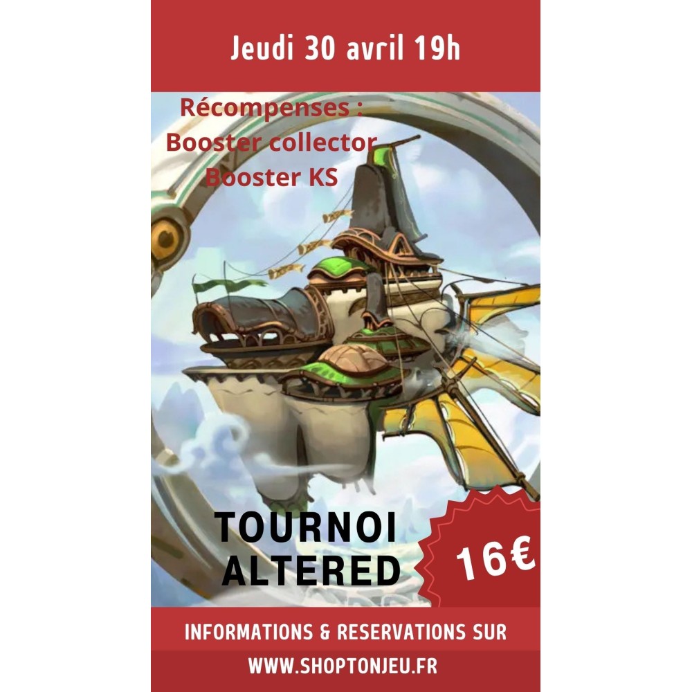 TOURNOI ALTERED - 30 AVRIL à 19h