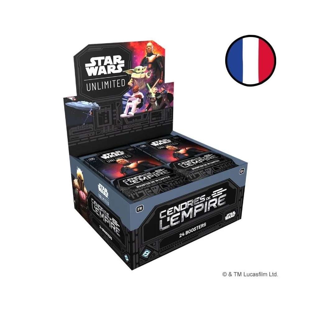 Star Wars Unlimited Cendres de L'Empire - Display FR (24 booster de 16 cartes)
