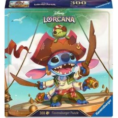 Puzzles Adultes 300 pièces - Disney Lorcana JCC - Stitch - Boucanier alien