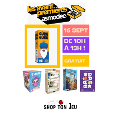 Mercredi 16 Septembre de 10h à 13h : Les avant-premières ASMODEEE